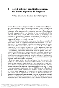 4 Racist Policing, Practical Resonance, and Frame Alignment in Ferguson