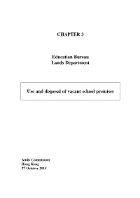 CHAPTER 3 Education Bureau Lands Department Use and Disposal Of