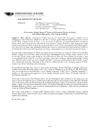 For Immediate Release