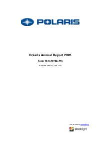 Polaris Annual Report 2020