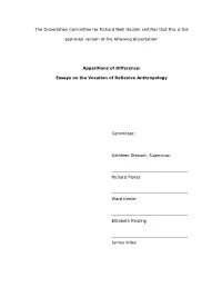 The Dissertation Committee for Richard Neill Hadder Certifies That This Is The