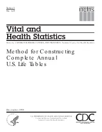 Vital and Health Statistic, Series 2, No