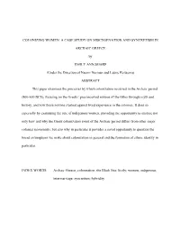 Colonizing Women: a Case Study on Miscegenation and Syncretism In