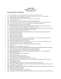 230Th AAS Session Table of Contents