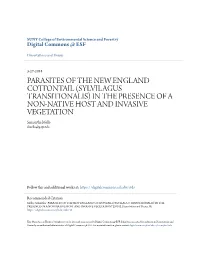 PARASITES of the NEW ENGLAND COTTONTAIL (SYLVILAGUS TRANSITIONALIS) in the PRESENCE of a NON-NATIVE HOST and INVASIVE VEGETATION Samantha Mello Slmello@G.Syr.Edu