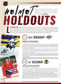 Tnowadays, It's Unimaginable for a Player to Take to the Ice Without