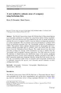 A New Method to Estimate Areas of Occupancy Using Herbarium Data