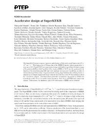 Accelerator Design at Superkekb