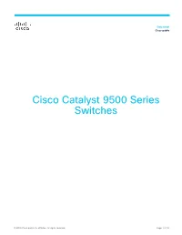 Cisco Catalyst 9500 Series Switches Data Sheet