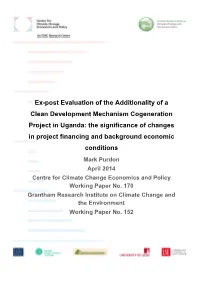 Ex-Post Evaluation of the Additionality of a Clean Development