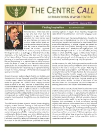 Finding Inspiration by Rabbi Adam Zeff