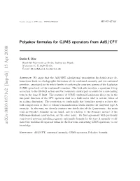 Polyakov Formulas for GJMS Operators from Ads/CFT