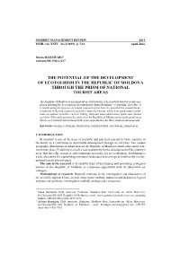 The Potential of the Development of Ecotourism in the Republic of Moldova Through the Prism of National Tourist Areas