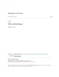 Why Sit En Banc? Stephen L