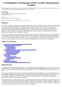 A Preliminary Evaluation of the Visad Visualization Toolkit