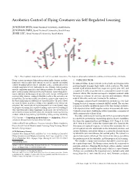 Aerobatics Control of Flying Creatures Via Self-Regulated Learning