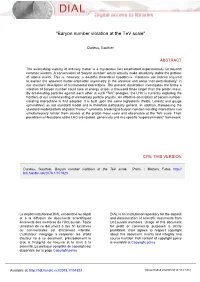 "Baryon Number Violation at the Tev Scale"