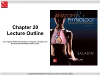 Chapter 20 Lecture Outline