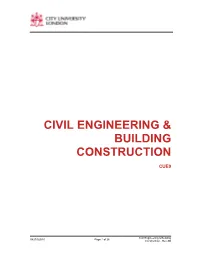 Civil Engineering & Building Construction