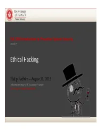 Ethical Hacking