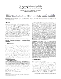 Terrain-Adaptive Locomotion Skills Using Deep Reinforcement Learning