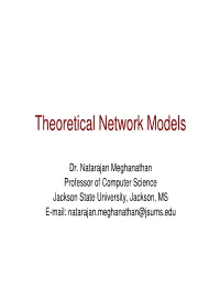 Theoretical Network Models