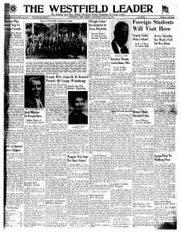 WESTFIELD LEADER the Leading and Most Widely Circulated Weekly Newspaper in Union County Entered an Second Claaa Matter Published Mr-BEVENTH YEAR—No