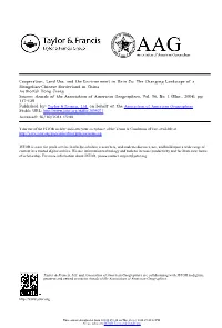 Cooperation, Land Use, and the Environment in Uxin Ju