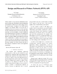 Design and Research of Future Network (IPV9) API