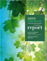GREEN INFRASTRUCTURE Reportstatus