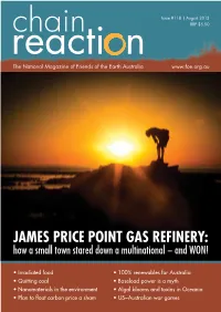 JAMES PRICE POINT GAS REFINERY: How a Small Town Stared Down a Multinational − and WON!