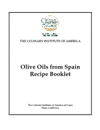 Olive Oils from Spain Recipe Booklet
