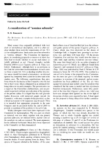 A Consideration of 'Nomina Subnuda'