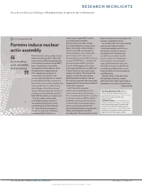 Cytoskeleton: Formins Induce Nuclear Actin Assembly