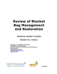 DEFRA Blanket Bog Review V021107