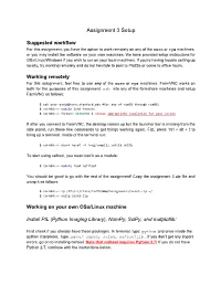 Assignment 3 Setup