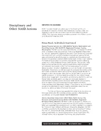 Disciplinary and Other NASD Actions