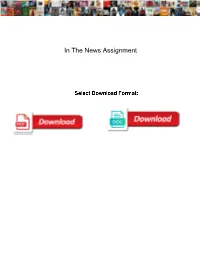 In the News Assignment