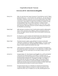 Interview with Dr. Zubin Damania (Zdoggmd)