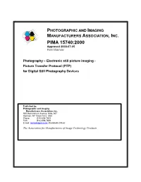 PIMA 15740:2000 Approved 2000-07-05 FIRST EDITION