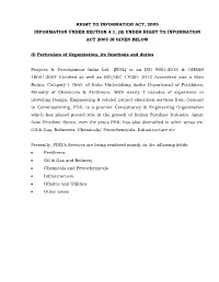 (B) Under Right to Information Act 2005 Is Given Below