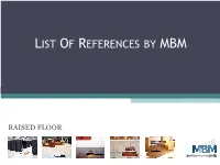 List of References by Mbm