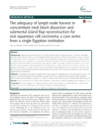 The Adequacy of Lymph Node Harvest in Concomitant Neck Block