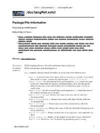 Xotcl − Documentation −− ./Doc/Langref.Xotcl ./Doc/Langref.Xotcl