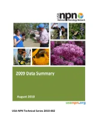 2009 Data Summary