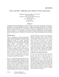 Cubesec and Gndsec: a Lightweight Security Solution for Cubesat Communications