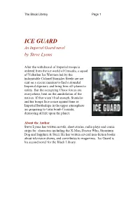 ICE GUARD an Imperial Guard Novel by Steve Lyons
