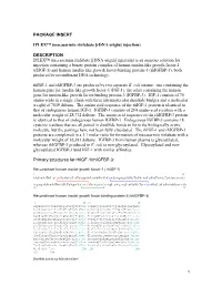 (Mecasermin Rinfabate [Rdna Origin] Injection) DESCRIPTION IPLEX