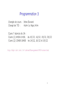 Programmation 3