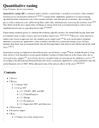 Quantitative Easing from Wikipedia, the Free Encyclopedia